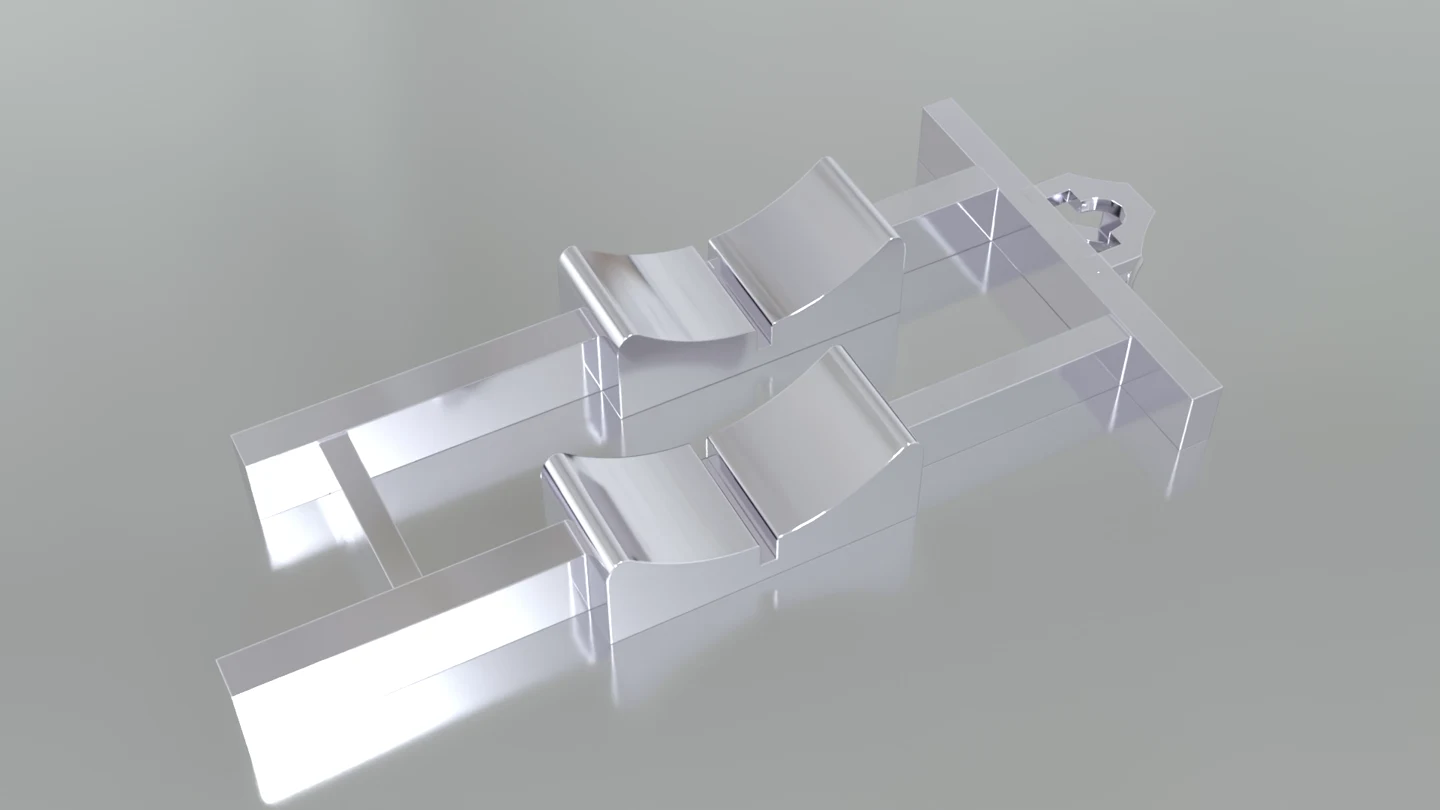Two-fader necklace render