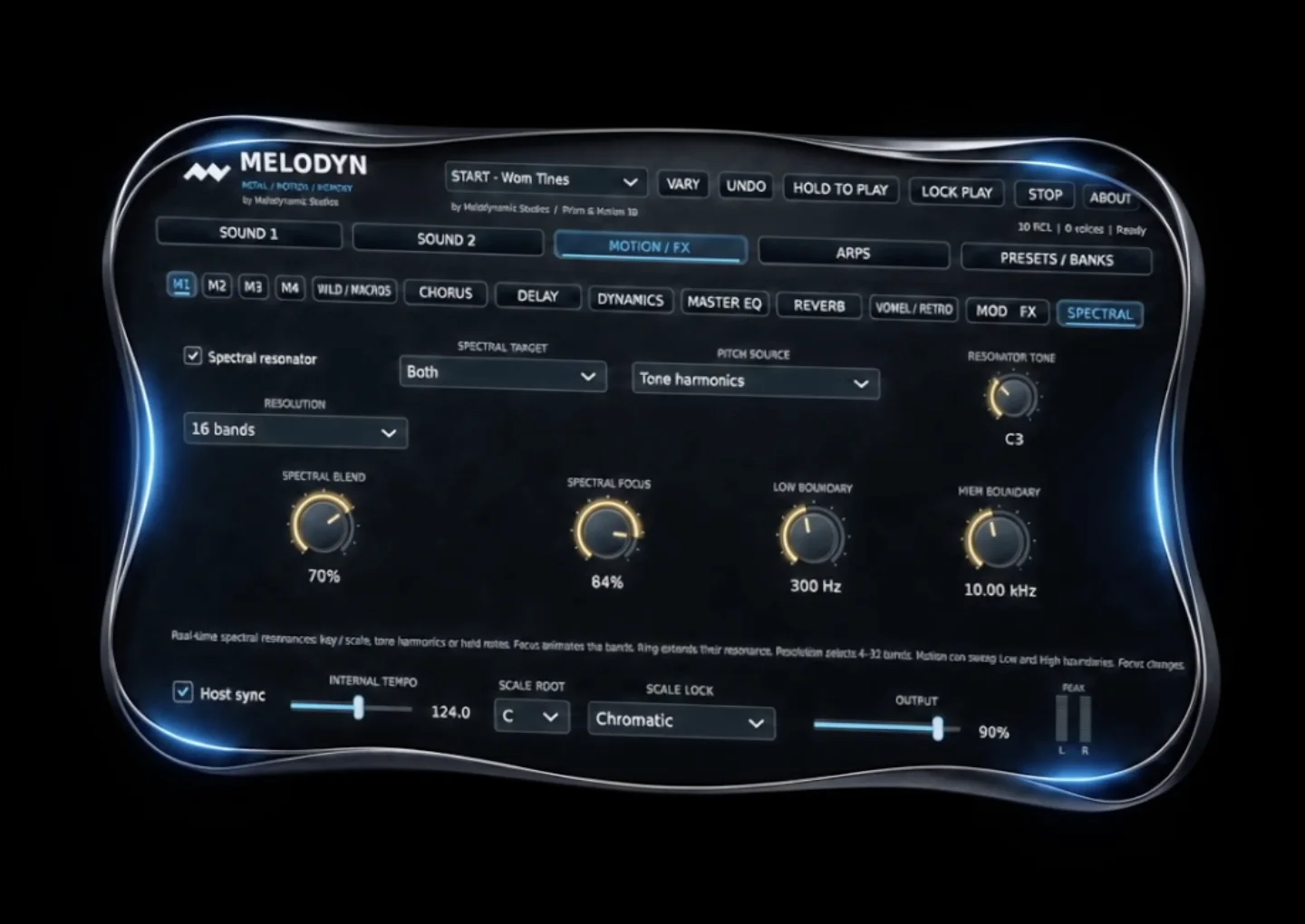 Melodyn instrument interface