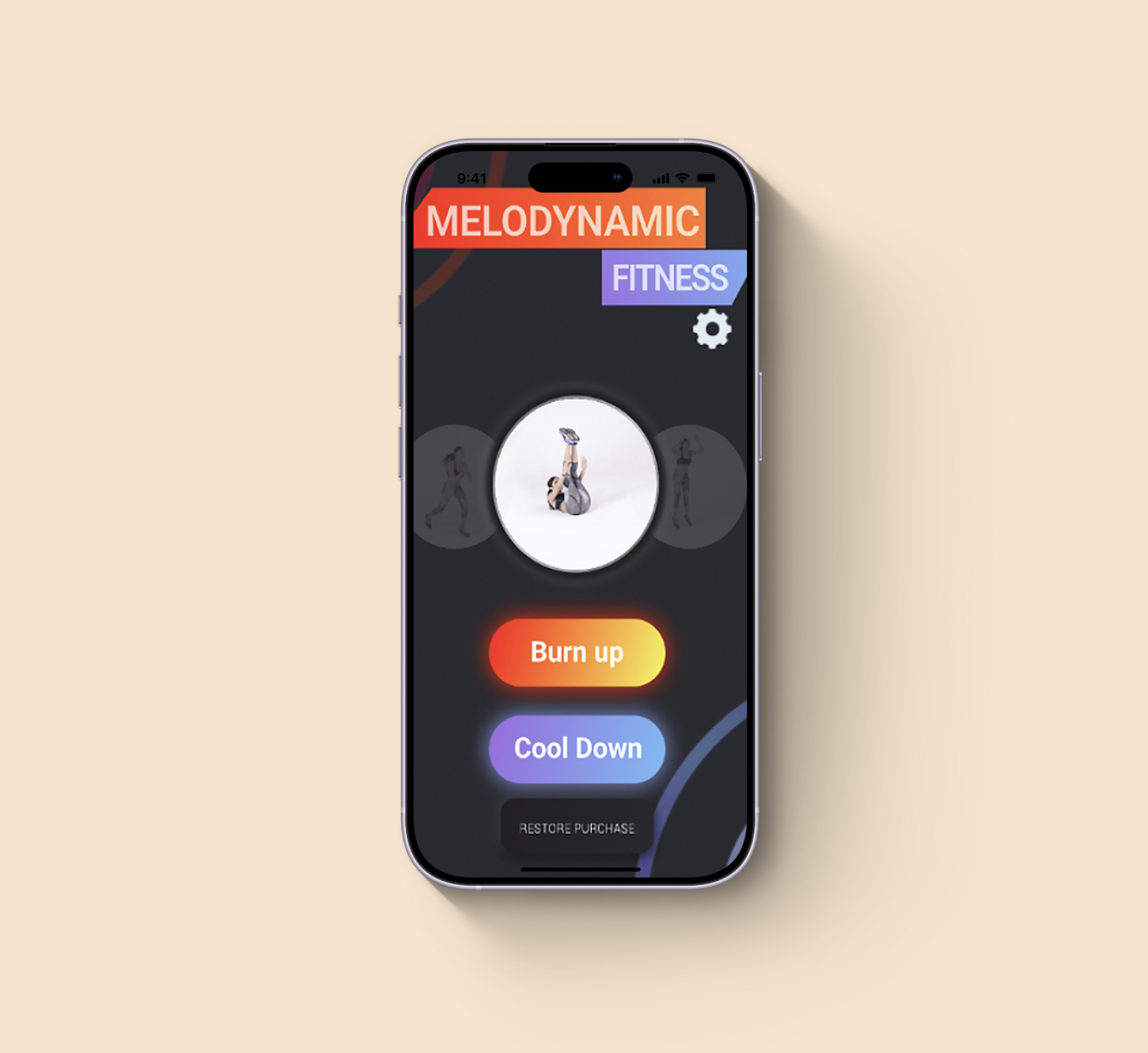 Melodynamic Fitness mobile app